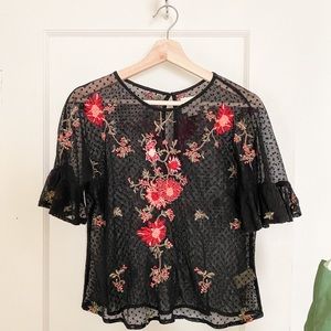 Anthropologie Maeve lace blouse